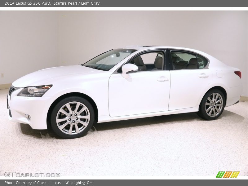 Starfire Pearl / Light Gray 2014 Lexus GS 350 AWD