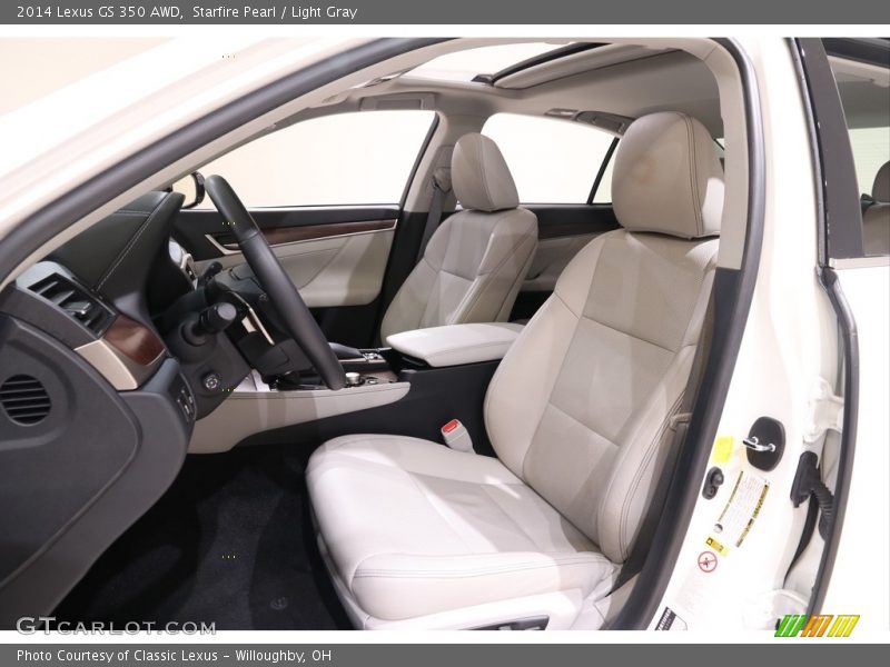 Starfire Pearl / Light Gray 2014 Lexus GS 350 AWD