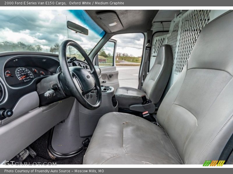 Oxford White / Medium Graphite 2000 Ford E Series Van E150 Cargo