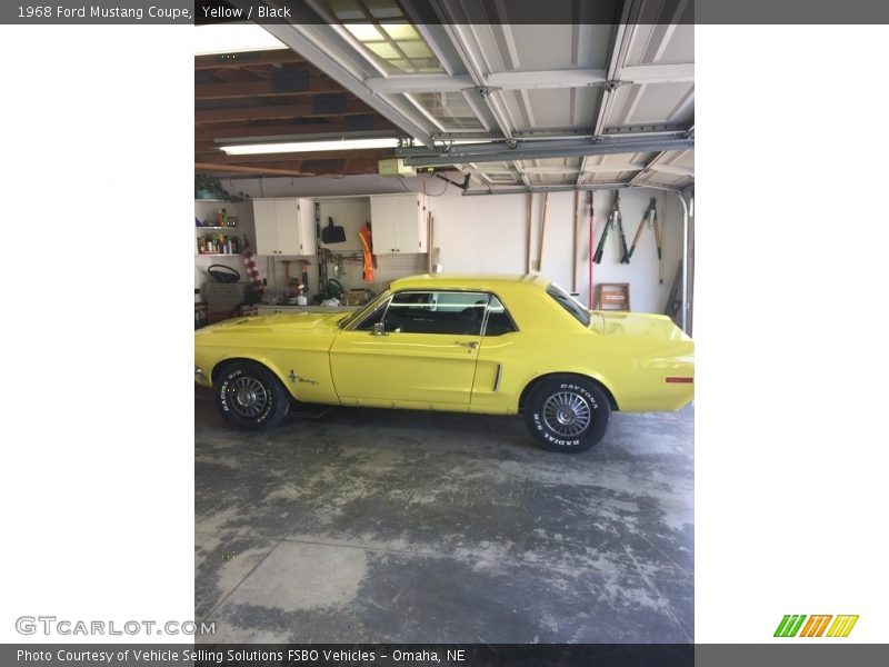 Yellow / Black 1968 Ford Mustang Coupe