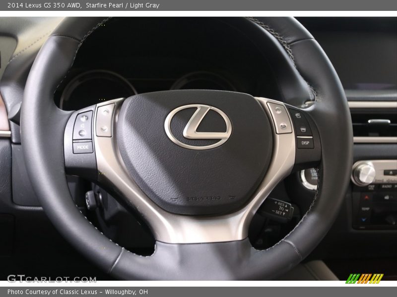 Starfire Pearl / Light Gray 2014 Lexus GS 350 AWD
