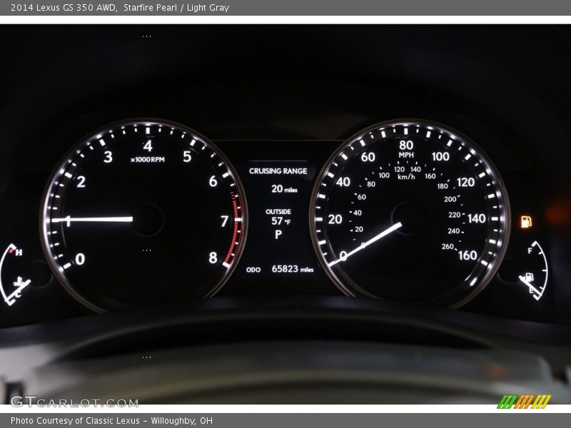 Starfire Pearl / Light Gray 2014 Lexus GS 350 AWD