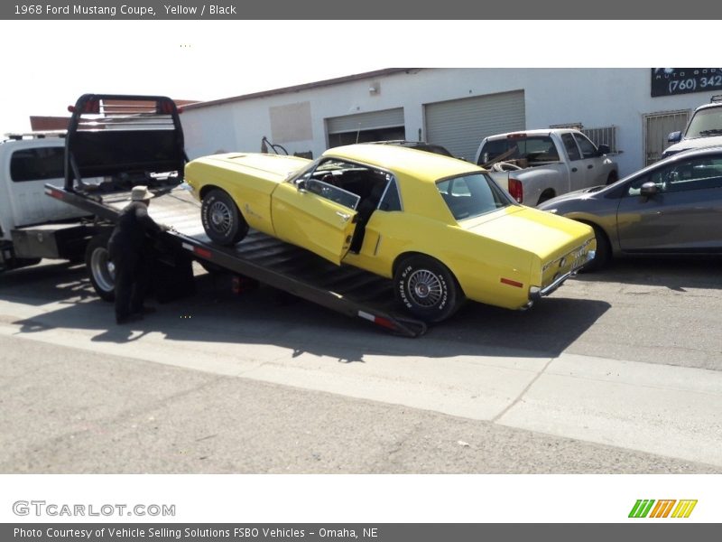 Yellow / Black 1968 Ford Mustang Coupe