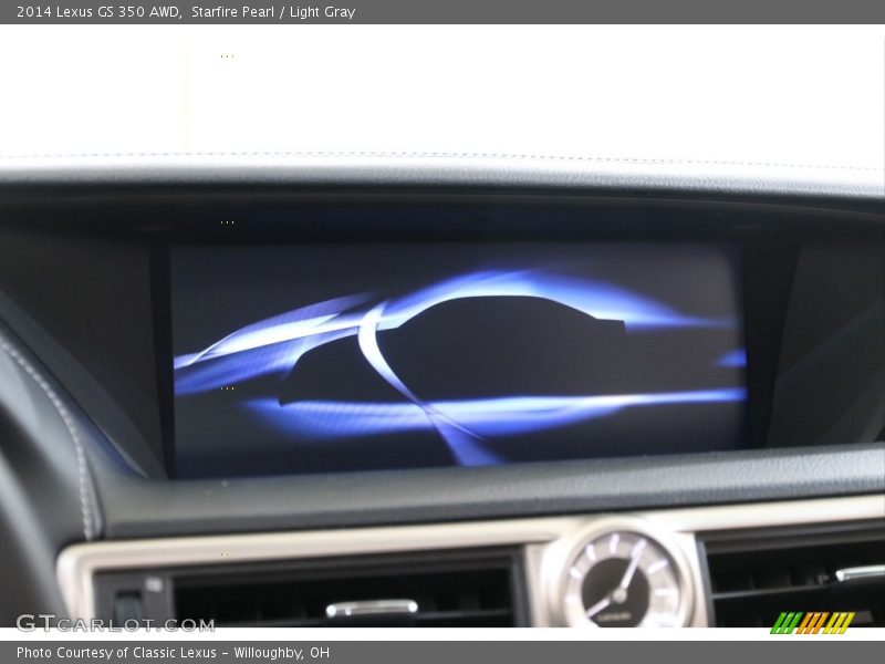 Starfire Pearl / Light Gray 2014 Lexus GS 350 AWD