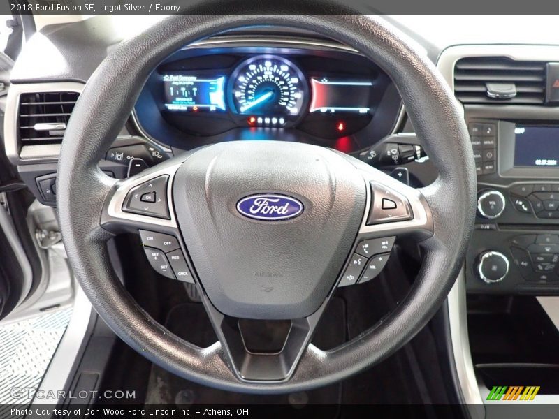 Ingot Silver / Ebony 2018 Ford Fusion SE