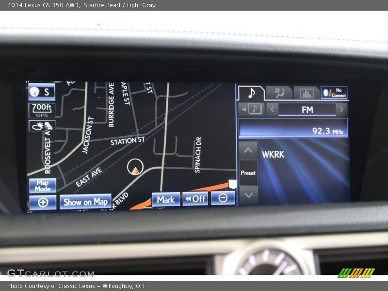 Starfire Pearl / Light Gray 2014 Lexus GS 350 AWD