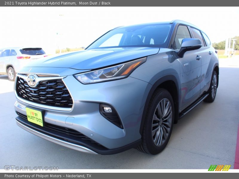 Moon Dust / Black 2021 Toyota Highlander Hybrid Platinum