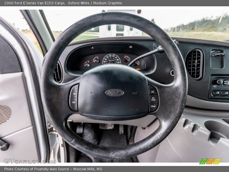Oxford White / Medium Graphite 2000 Ford E Series Van E150 Cargo