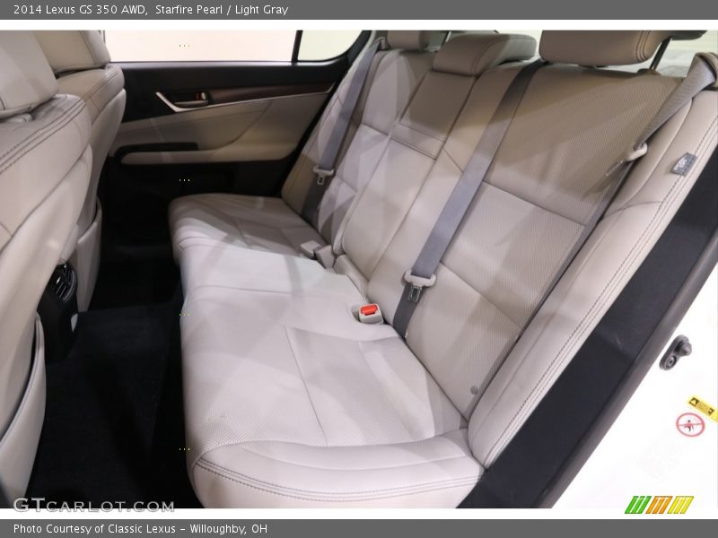 Starfire Pearl / Light Gray 2014 Lexus GS 350 AWD