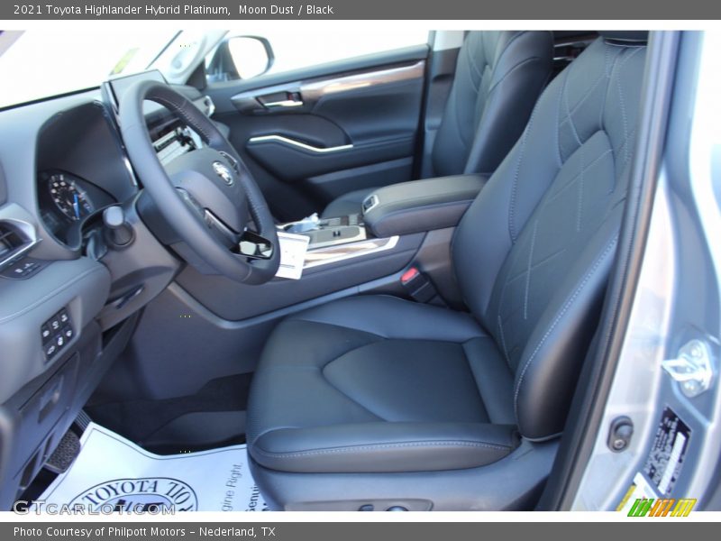 Moon Dust / Black 2021 Toyota Highlander Hybrid Platinum