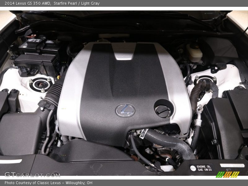 Starfire Pearl / Light Gray 2014 Lexus GS 350 AWD