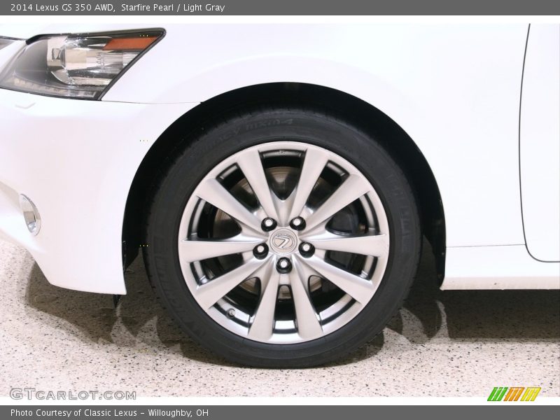 Starfire Pearl / Light Gray 2014 Lexus GS 350 AWD