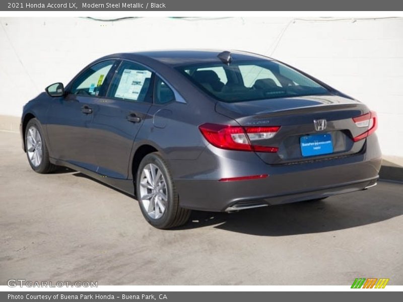 Modern Steel Metallic / Black 2021 Honda Accord LX