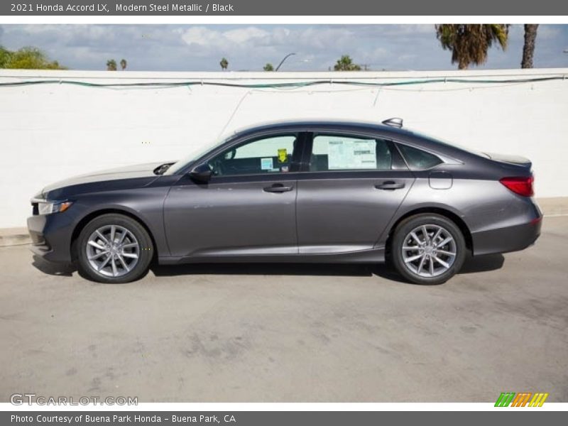 Modern Steel Metallic / Black 2021 Honda Accord LX