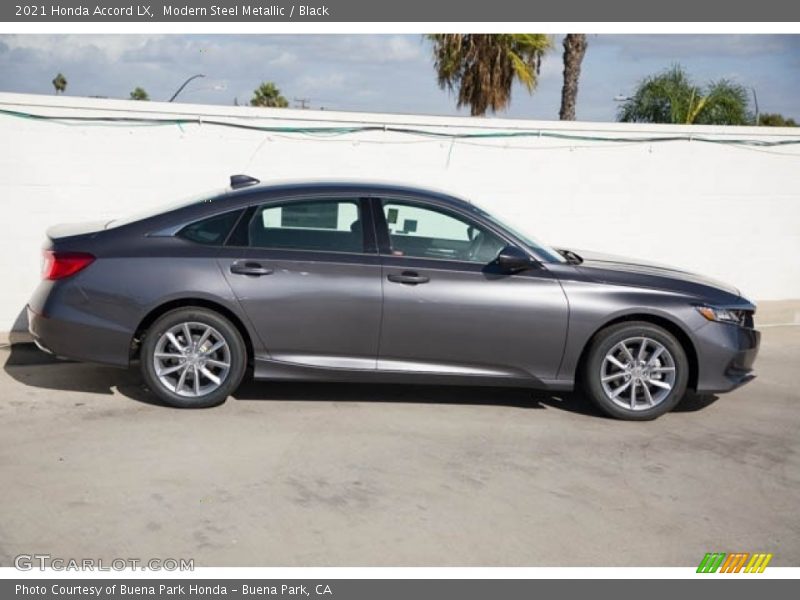 Modern Steel Metallic / Black 2021 Honda Accord LX