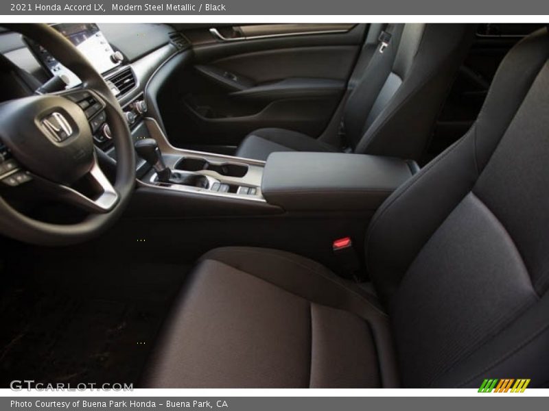 Modern Steel Metallic / Black 2021 Honda Accord LX