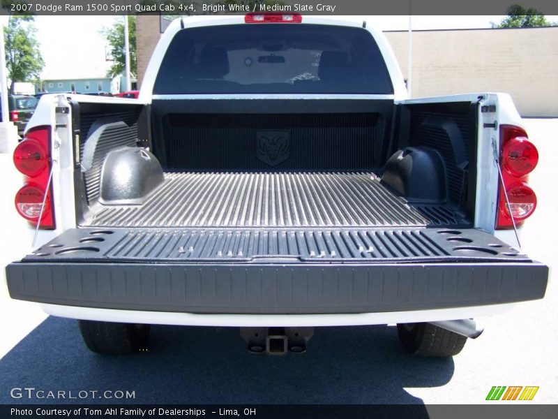 Bright White / Medium Slate Gray 2007 Dodge Ram 1500 Sport Quad Cab 4x4