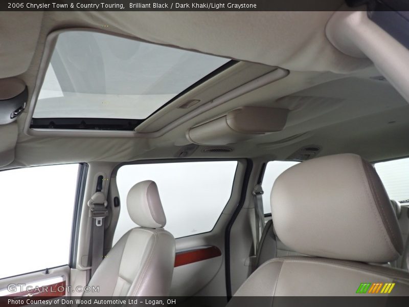 Brilliant Black / Dark Khaki/Light Graystone 2006 Chrysler Town & Country Touring