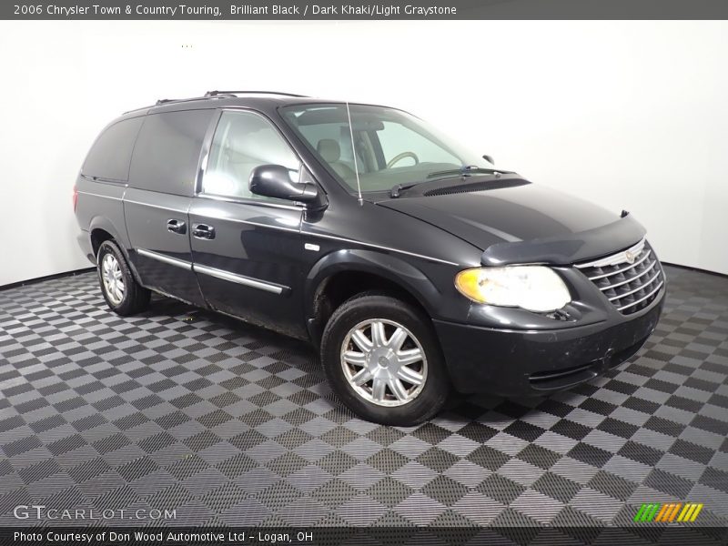 Brilliant Black / Dark Khaki/Light Graystone 2006 Chrysler Town & Country Touring