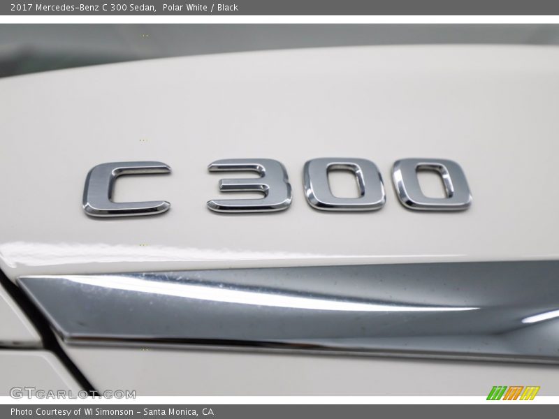 Polar White / Black 2017 Mercedes-Benz C 300 Sedan