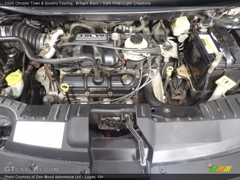 Brilliant Black / Dark Khaki/Light Graystone 2006 Chrysler Town & Country Touring