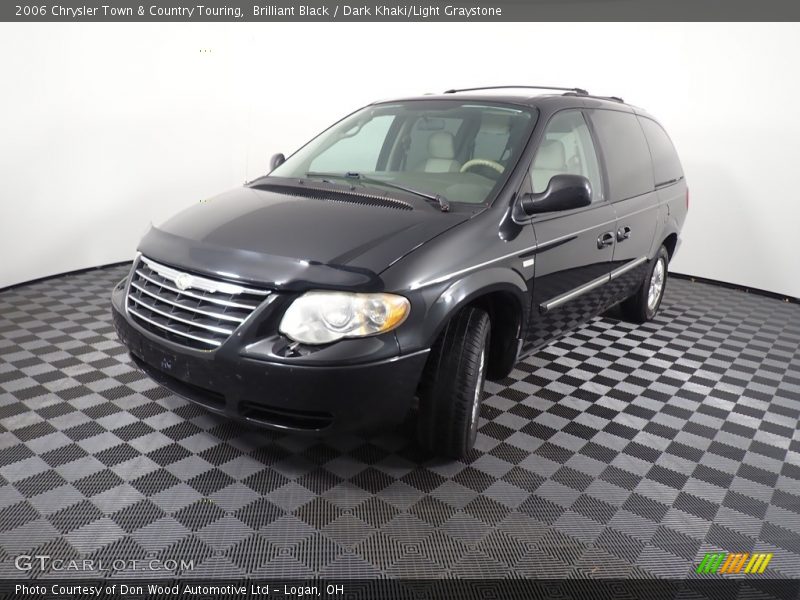 Brilliant Black / Dark Khaki/Light Graystone 2006 Chrysler Town & Country Touring
