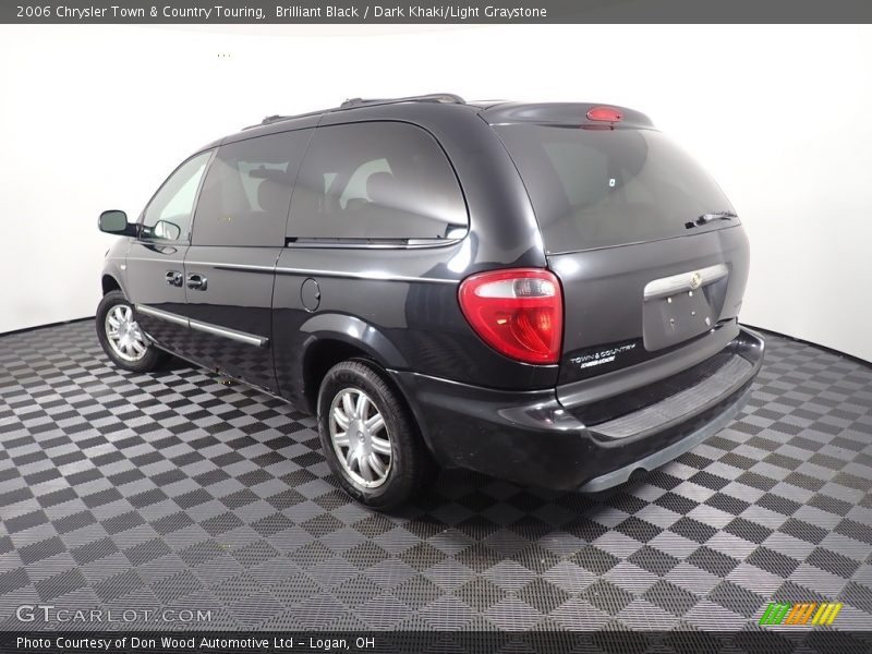 Brilliant Black / Dark Khaki/Light Graystone 2006 Chrysler Town & Country Touring