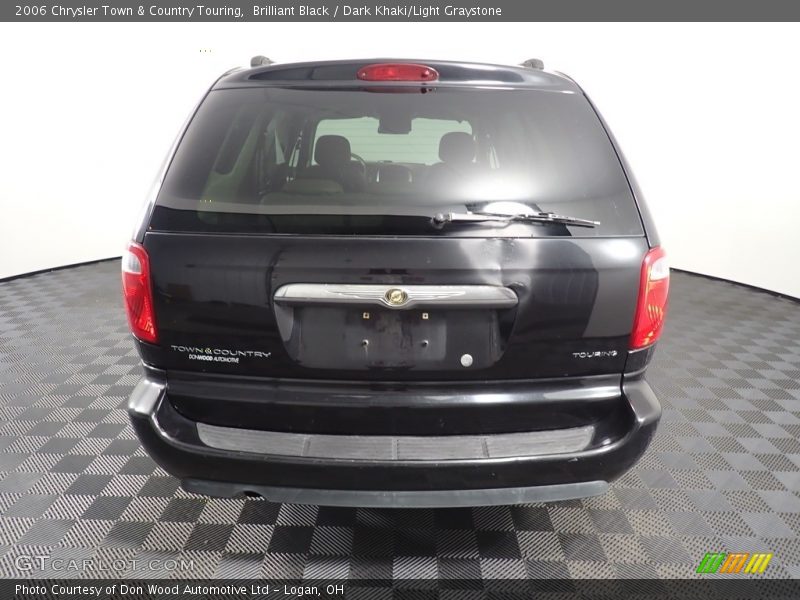 Brilliant Black / Dark Khaki/Light Graystone 2006 Chrysler Town & Country Touring