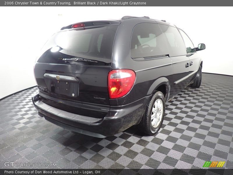 Brilliant Black / Dark Khaki/Light Graystone 2006 Chrysler Town & Country Touring