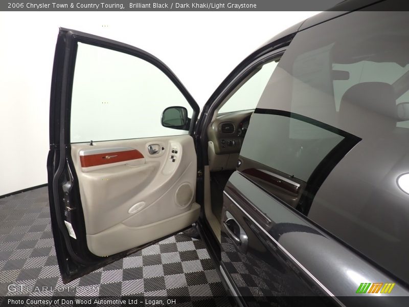 Brilliant Black / Dark Khaki/Light Graystone 2006 Chrysler Town & Country Touring