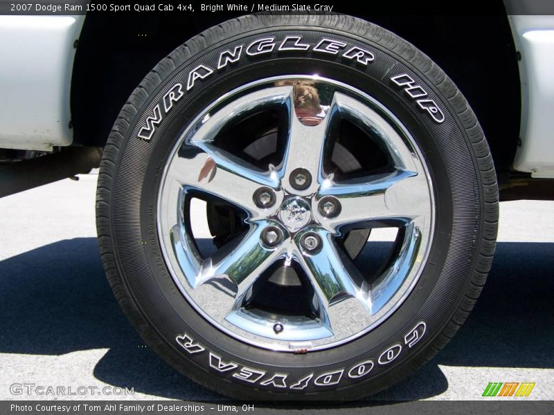 Bright White / Medium Slate Gray 2007 Dodge Ram 1500 Sport Quad Cab 4x4