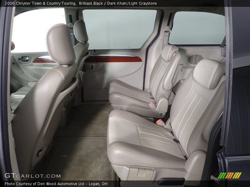 Brilliant Black / Dark Khaki/Light Graystone 2006 Chrysler Town & Country Touring