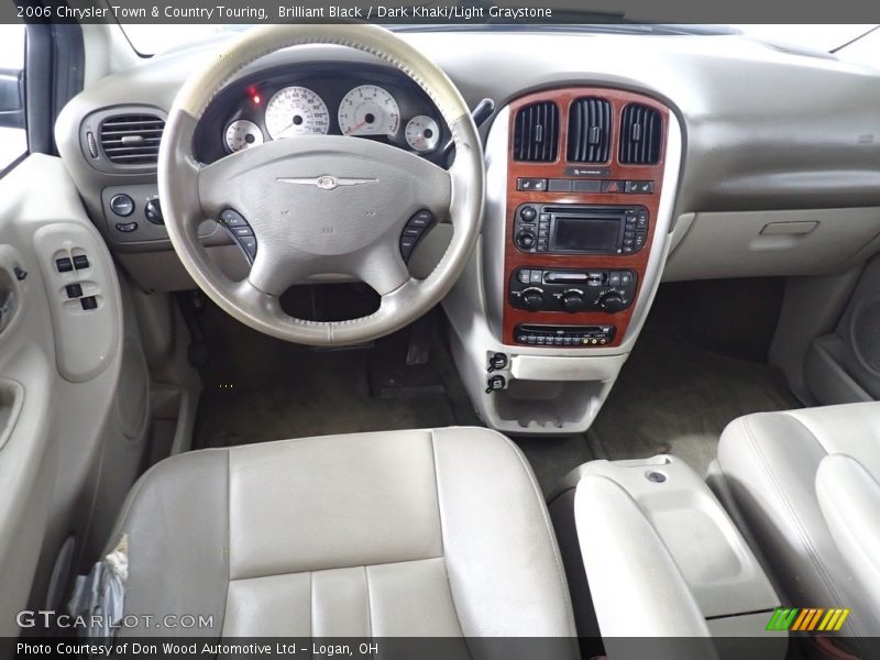 Brilliant Black / Dark Khaki/Light Graystone 2006 Chrysler Town & Country Touring
