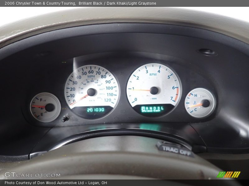 Brilliant Black / Dark Khaki/Light Graystone 2006 Chrysler Town & Country Touring