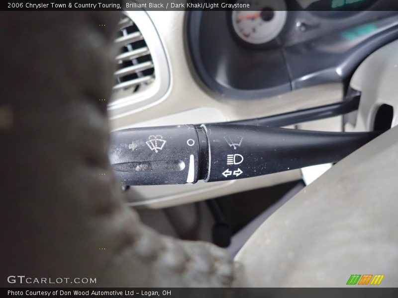 Brilliant Black / Dark Khaki/Light Graystone 2006 Chrysler Town & Country Touring