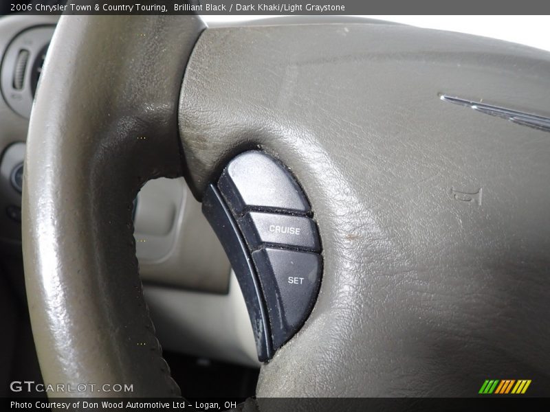 Brilliant Black / Dark Khaki/Light Graystone 2006 Chrysler Town & Country Touring