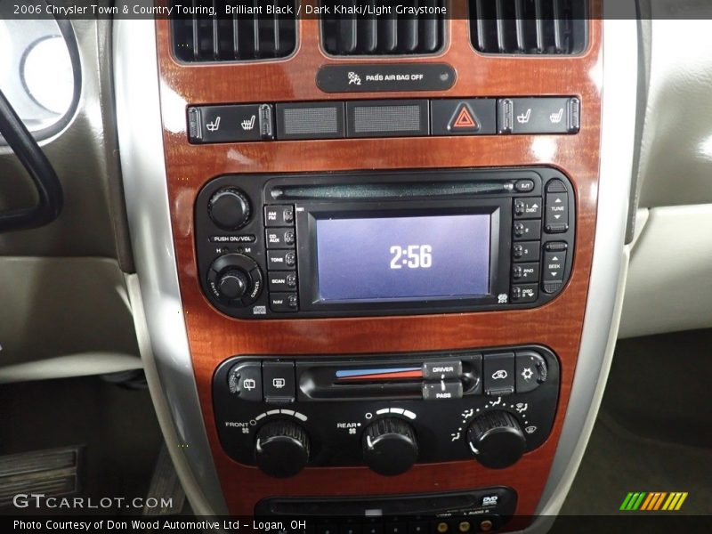 Brilliant Black / Dark Khaki/Light Graystone 2006 Chrysler Town & Country Touring