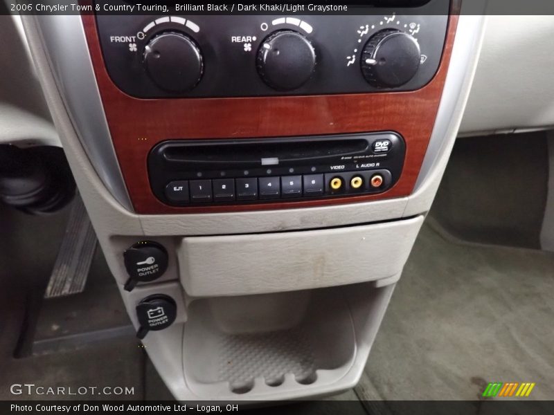Brilliant Black / Dark Khaki/Light Graystone 2006 Chrysler Town & Country Touring