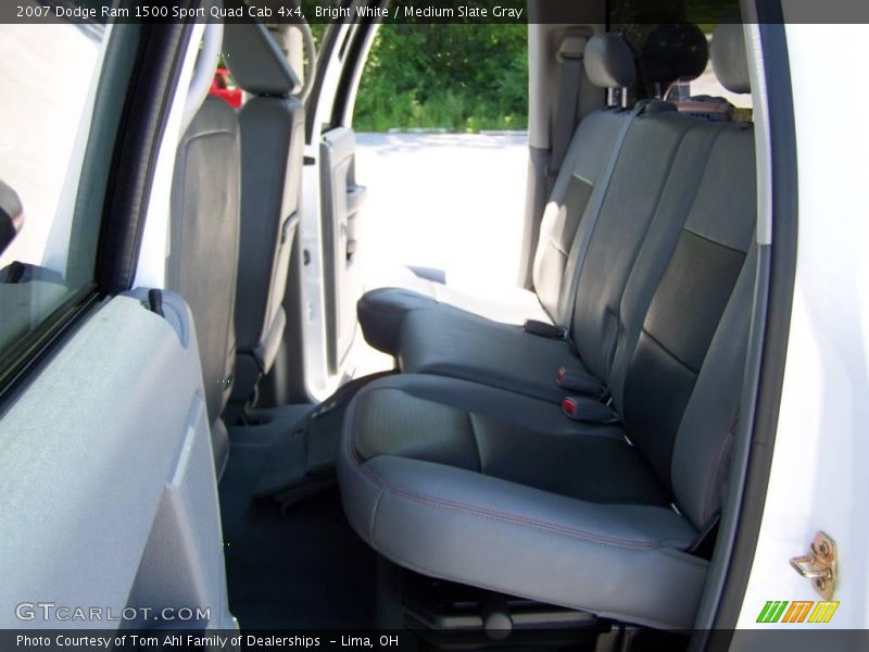 Bright White / Medium Slate Gray 2007 Dodge Ram 1500 Sport Quad Cab 4x4