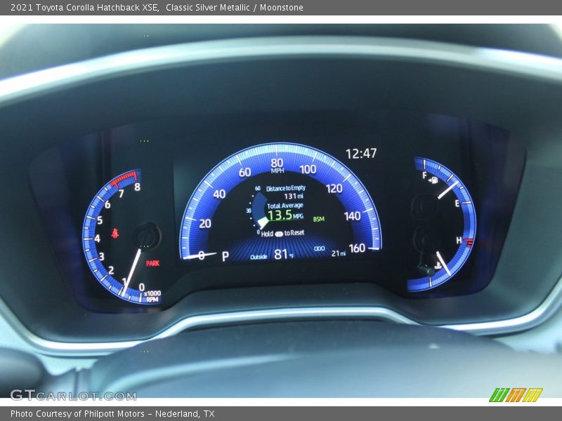  2021 Corolla Hatchback XSE XSE Gauges