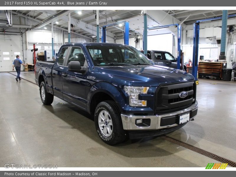 Blue Jeans / Earth Gray 2017 Ford F150 XL SuperCab 4x4