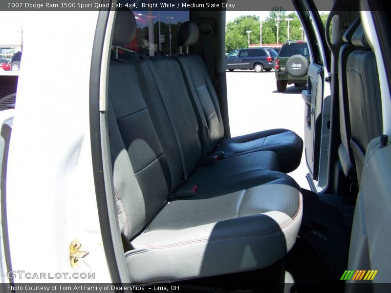 Bright White / Medium Slate Gray 2007 Dodge Ram 1500 Sport Quad Cab 4x4