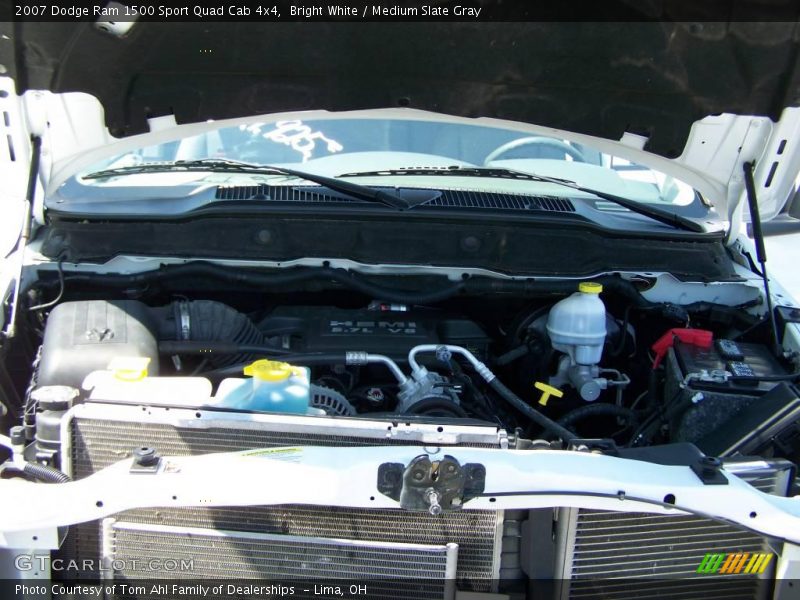 Bright White / Medium Slate Gray 2007 Dodge Ram 1500 Sport Quad Cab 4x4