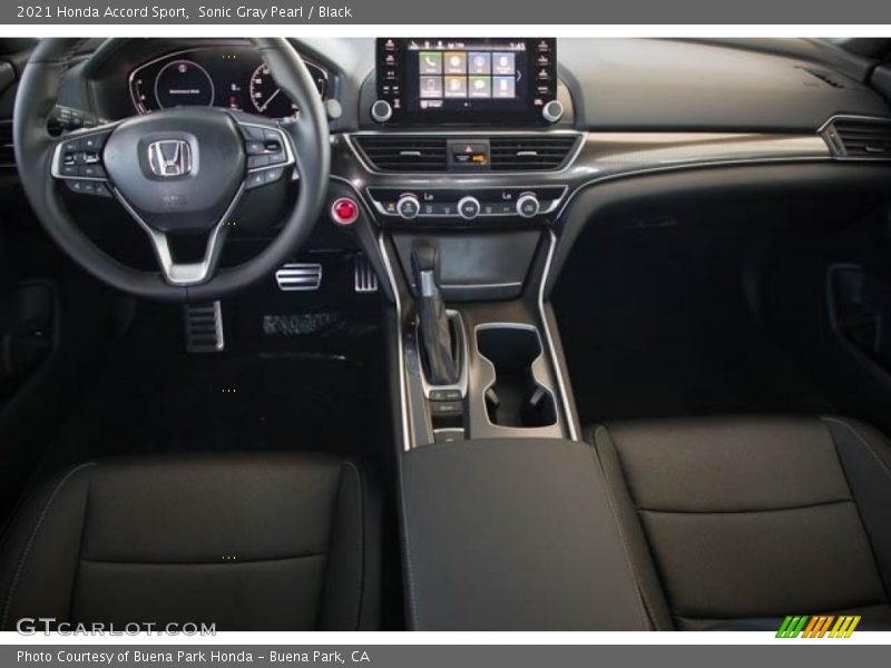 Dashboard of 2021 Accord Sport