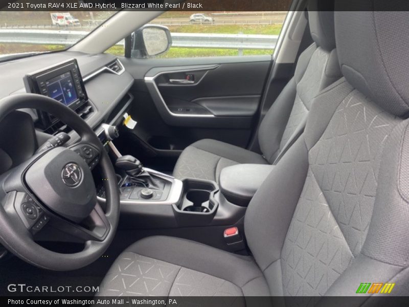 Blizzard White Pearl / Black 2021 Toyota RAV4 XLE AWD Hybrid