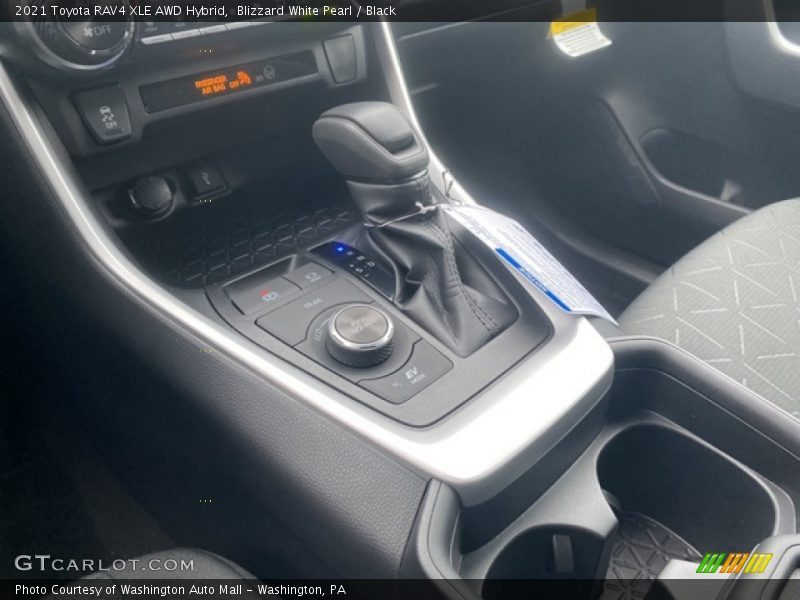 Blizzard White Pearl / Black 2021 Toyota RAV4 XLE AWD Hybrid