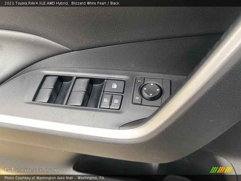 Blizzard White Pearl / Black 2021 Toyota RAV4 XLE AWD Hybrid