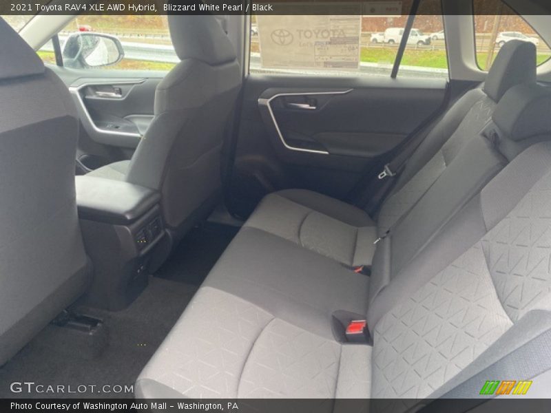 Blizzard White Pearl / Black 2021 Toyota RAV4 XLE AWD Hybrid