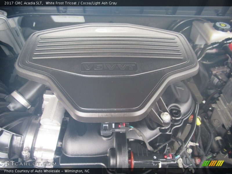 White Frost Tricoat / Cocoa/Light Ash Gray 2017 GMC Acadia SLT