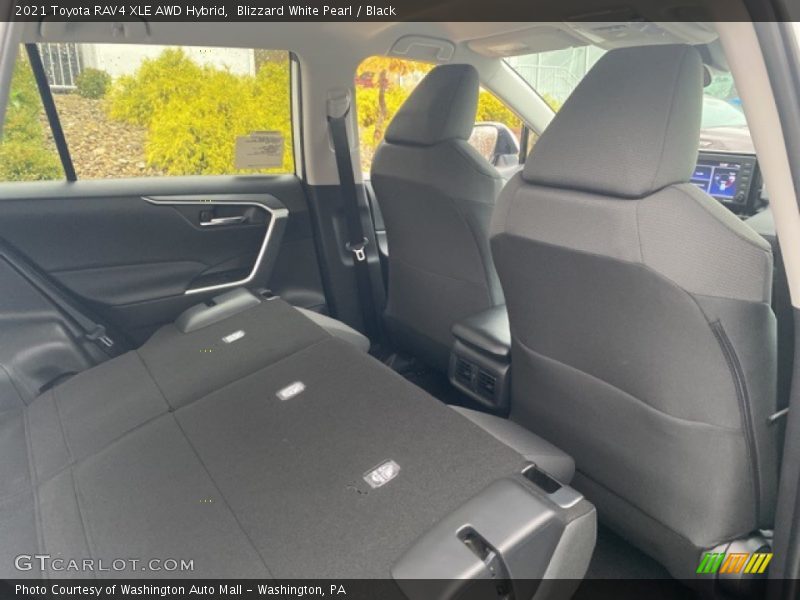 Blizzard White Pearl / Black 2021 Toyota RAV4 XLE AWD Hybrid